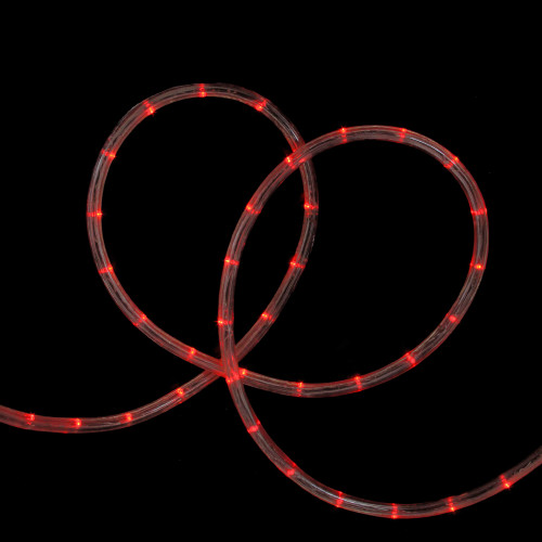 Commercial Grade LED Outdoor Christmas Spool Rope Lights - Red - 150' Clear Wire