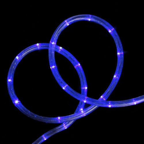 Commercial Grade LED Outdoor Christmas Spool Rope Lights - Blue - 288' Clear Wire