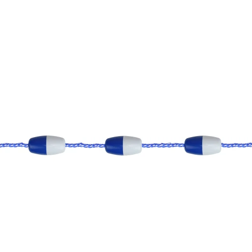 216" Blue and White Safety Pool Rope Kit with Buoys