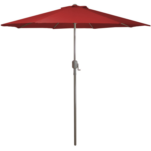 Outdoor Patio Market Umbrella with Hand Crank - 8.5' - Red