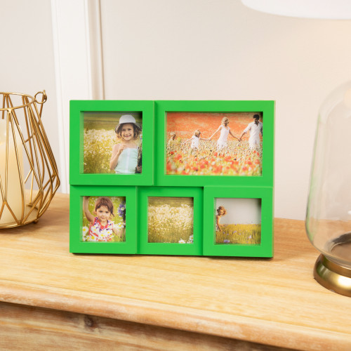 Multi-Sized Puzzled Collage Picture Frame - 11.5" - Green