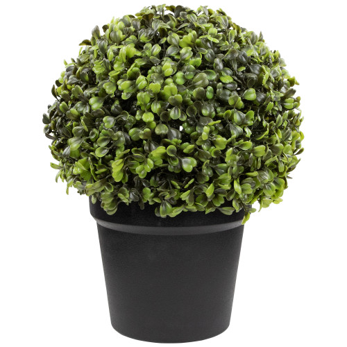 Potted Artificial Boxwood Ball Spring Plant - 12"