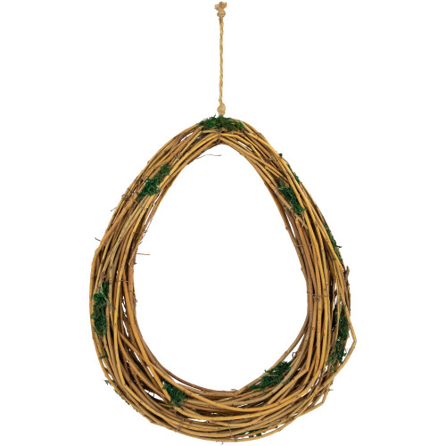 Natural Grapevine Twig Artificial Wreath with Moss - 15.25"