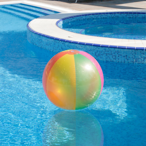 Inflatable 6-Panel Jumbo Beach Ball   - 39" - Multicolor
