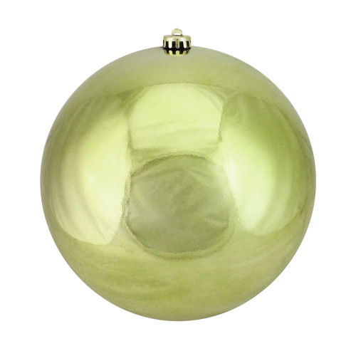 Shiny Shatterproof Commercial Christmas Ball Ornament - 10" (250mm) - Kiwi Green