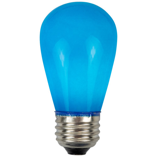 Opaque LED S14 Edison Style Christmas Replacement Bulbs - Blue - Pack of 25