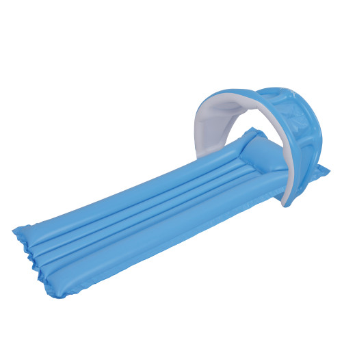 Inflatable Blue Swimming Pool Mattress Raft Float, 72-Inch