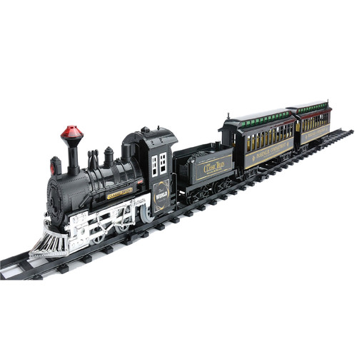14-Piece Battery Operated Lighted and Animated Classic Train Set with Sound 10.5"