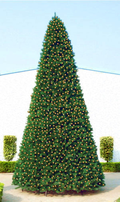 Pre-Lit Green Slim Pine Artificial Christmas Tree - 12' - Clear Lights