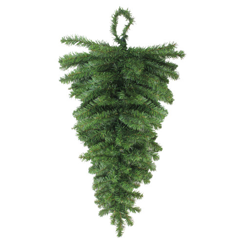 30" Canadian Pine Artificial Christmas Teardrop Door Swag - Unlit