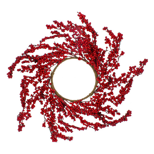 Red Berries Artificial Christmas Wreath - 28" - Unlit