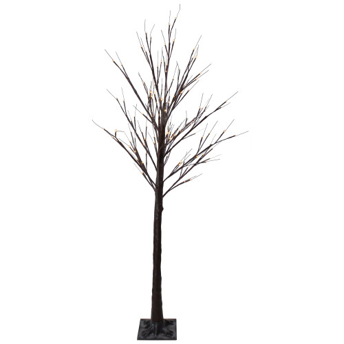LED Lighted Birch Twig Tree Outdoor Christmas Decoration - 6' - Warm White Lights