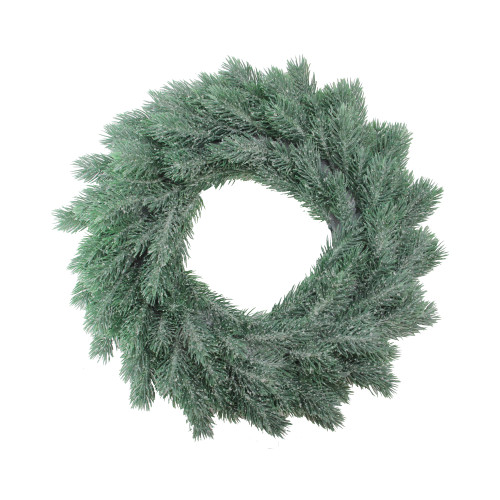 Real Touch™️Frosted Pine Small Artificial Christmas Wreath - 16" - Unlit