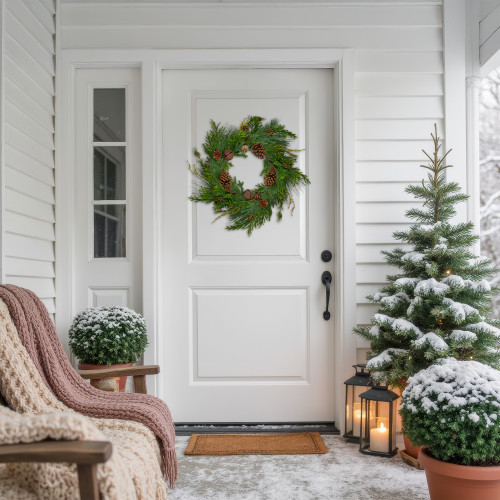 Rustic Pinecone Artificial Christmas Wreath - 26" - Unlit