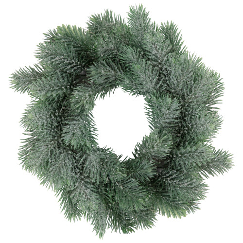 10" Frosted Pine Traditional Christmas Wreath