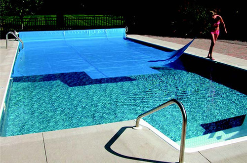 16' x 32' Blue Rectangular Heat Wave Solar Blanket Swimming Pool Cover