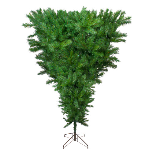 7.5' Green Sugar Pine Artificial Upside Down Christmas Tree - Unlit
