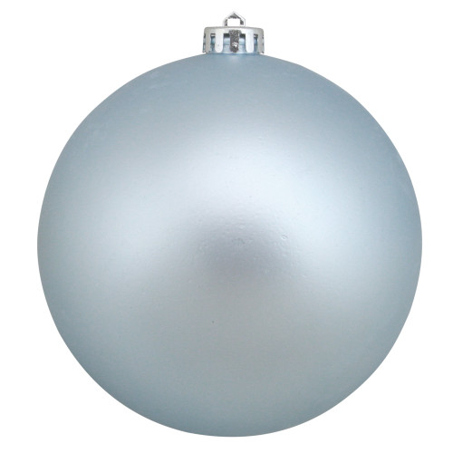 6" Matte Mermaid Blue Shatterproof Christmas Ball Ornament