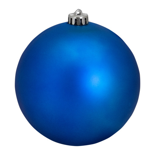 Shatterproof Matte Commercial Christmas Ball Ornament - Lavish Blue - 6"