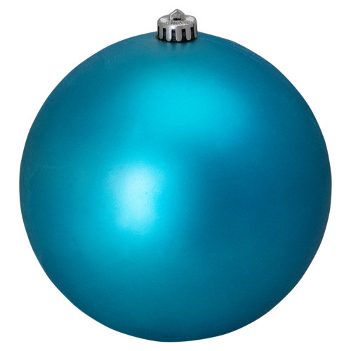 Matte Shatterproof Commercial Christmas Ball Ornament - 8" (200mm) - Turquoise Blue