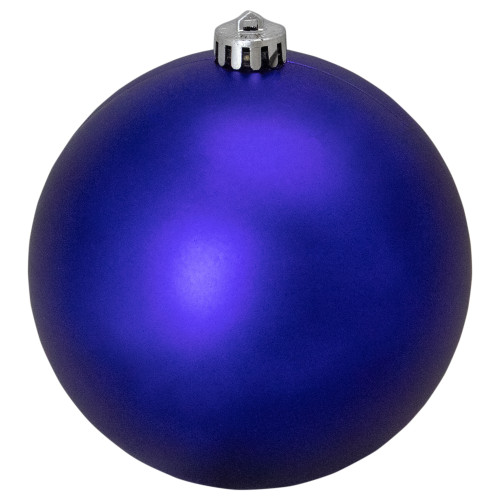 Royal Blue Shatterproof Matte Christmas Ball Ornament 6" (150mm)