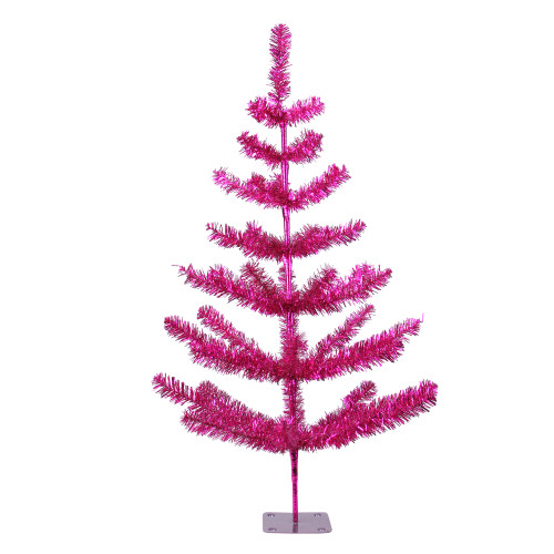 Fuchsia Pink Medium Twig Artificial Christmas Tree - 4' - Unlit