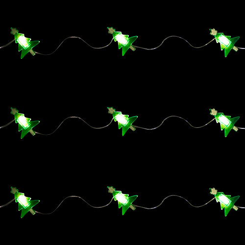 LED Christmas Tree Micro Fairy Lights - Warm White - 6' Silver Wire - 20ct