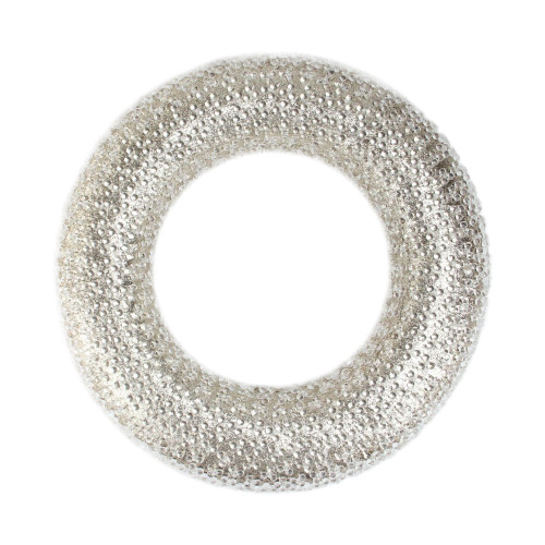 Beaded Small Artificial Christmas Wreath - 20" - Unlit