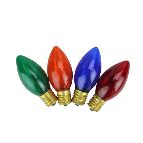C7 Incandescent Twinkle Christmas Replacement Bulbs - Multicolor - 4ct