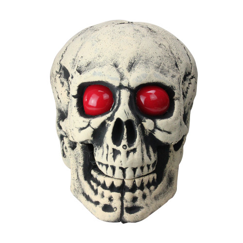 18" Skull Head with LED Lighted Eyes Halloween Decoration