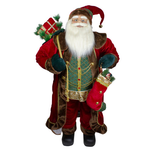 4' Standing Santa Christmas Figure with Presents