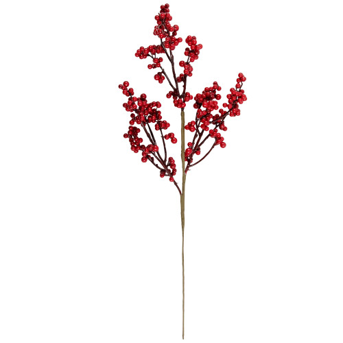 Artificial Berry Christmas Spray - 22" - Red