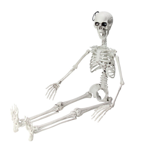 35" Jointed Hanging Skeleton Halloween Decoration
