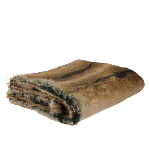 Tawny Brown Contemporary Throw Blanket 50" x 60"