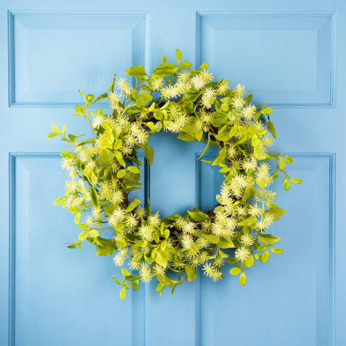 Jujube Floral and Foliage Artificial Springtime Wreath - 18"