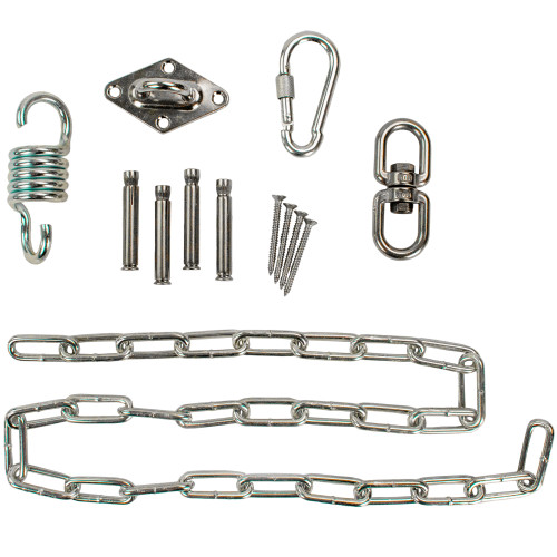 Stainless Steel Ceiling Mount Kit for Hanging Chair with Chain and Swivel Hook