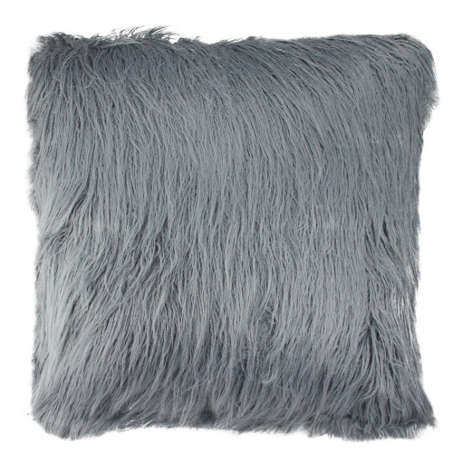 18" Slate Blue Contemporary Square Throw Pillow