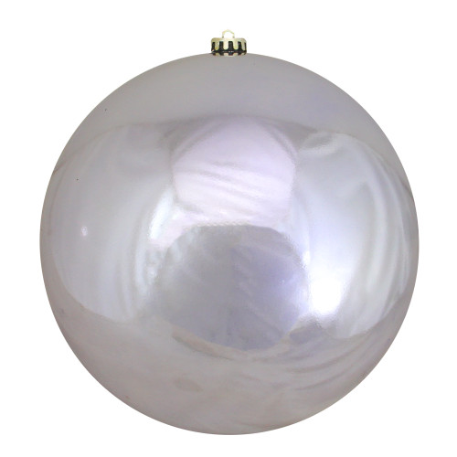 Shiny Shatterproof Commercial Christmas Ball Ornament - 10" (250mm) - Gray