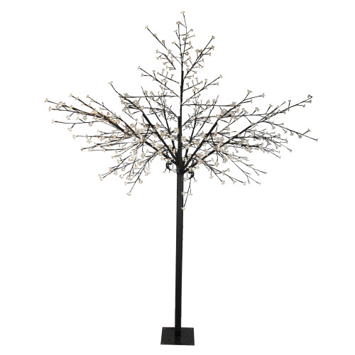 LED Lighted Multi-Function Cherry Blossom Artificial Tree - 8' - Warm White