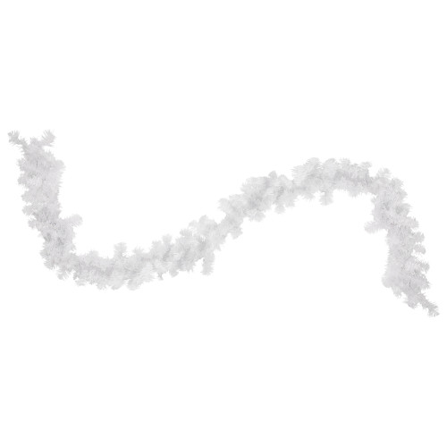 9' x 10" White Iridescent Mixed Pine Artificial Christmas Garland - Unlit