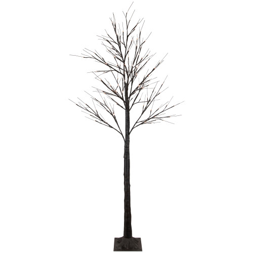 6' LED Lighted Brown Christmas Twig Tree - Warm White Lights