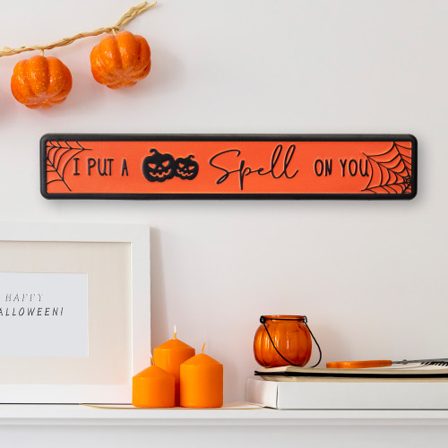 I Put a Spell on You Metal Halloween Wall Sign - 20"