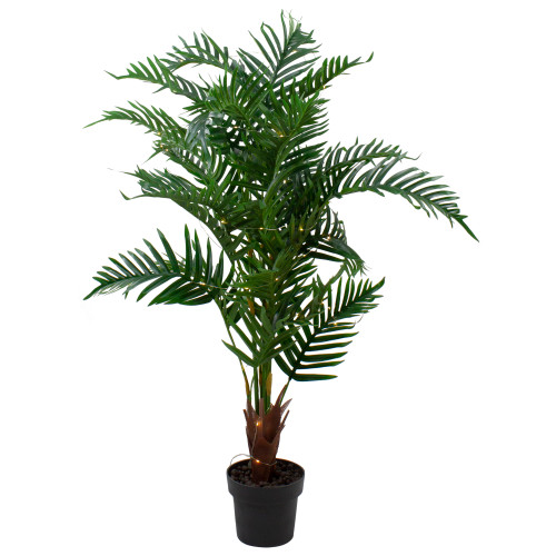 47" LED Lighted Potted Artificial Parlour Palm Plant