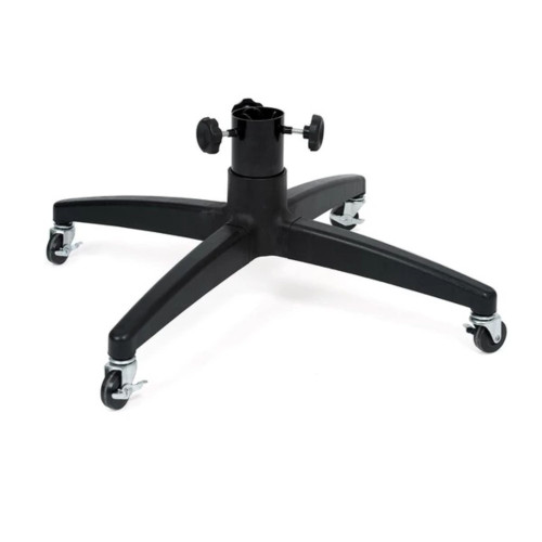 29" Black Rolling Artificial Christmas Tree Stand - For Trees 6 - 9 Feet Tall