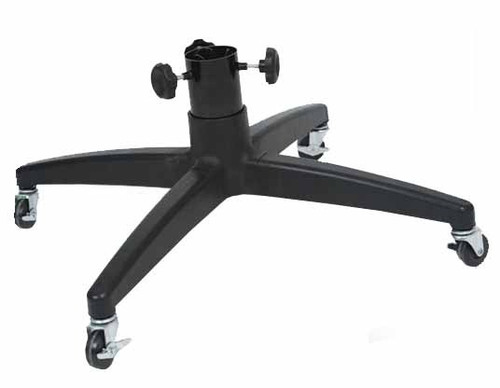 31" Black Rolling Artificial Christmas Tree Stand - For Trees 9 - 12 Feet Tall