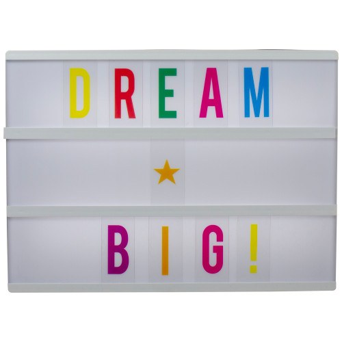 LED Lighted Cinema Light Box with Letters and Numbers - 11.75"
