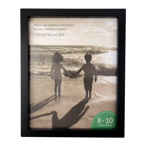 Classic Picture Frame with Easel Stand - for 8" x 10" Photo - 10.75" - Black