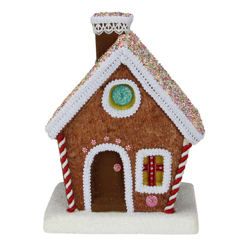 10" Gingerbread Kisses Christmas Gingerbread Cottage