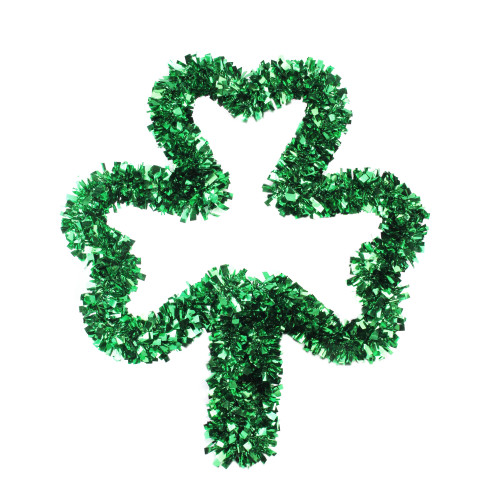 17" Green St. Patrick's Day Irish Shamrock Window Silhouette Decoration