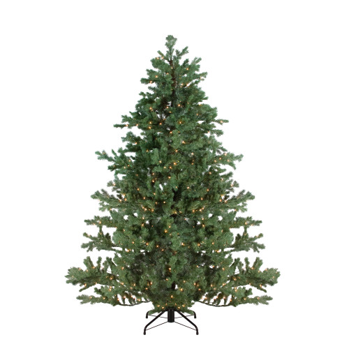 9' Pre-lit Mountain Pine Artificial Christmas Tree - Clear Lights